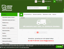 Tablet Screenshot of growzone.cz